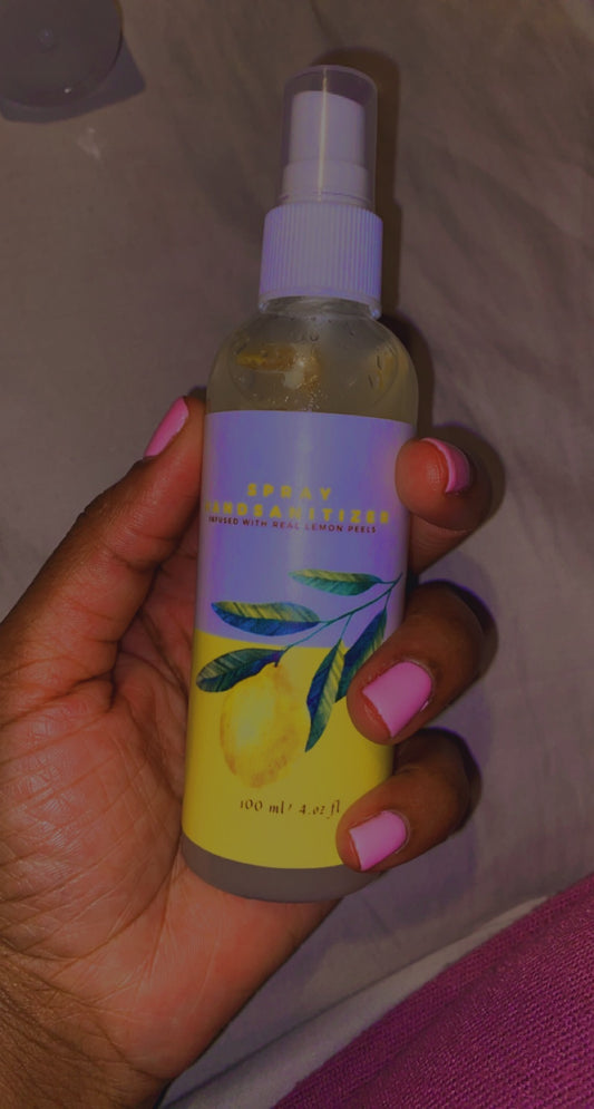 Lemon Scented Spray Hand Sanitizer